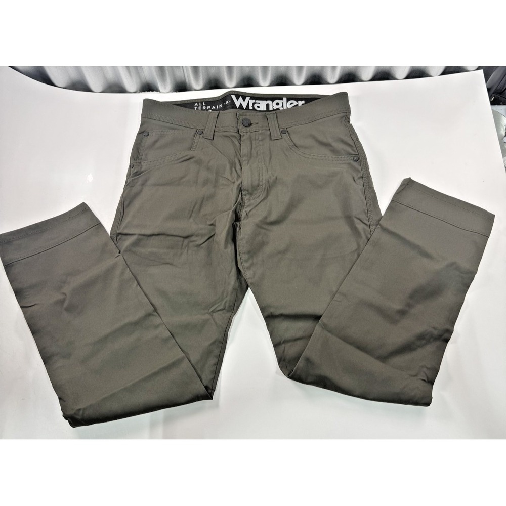 Wrangler Mens All Terrain Hiking Pants Brown Size 32x30